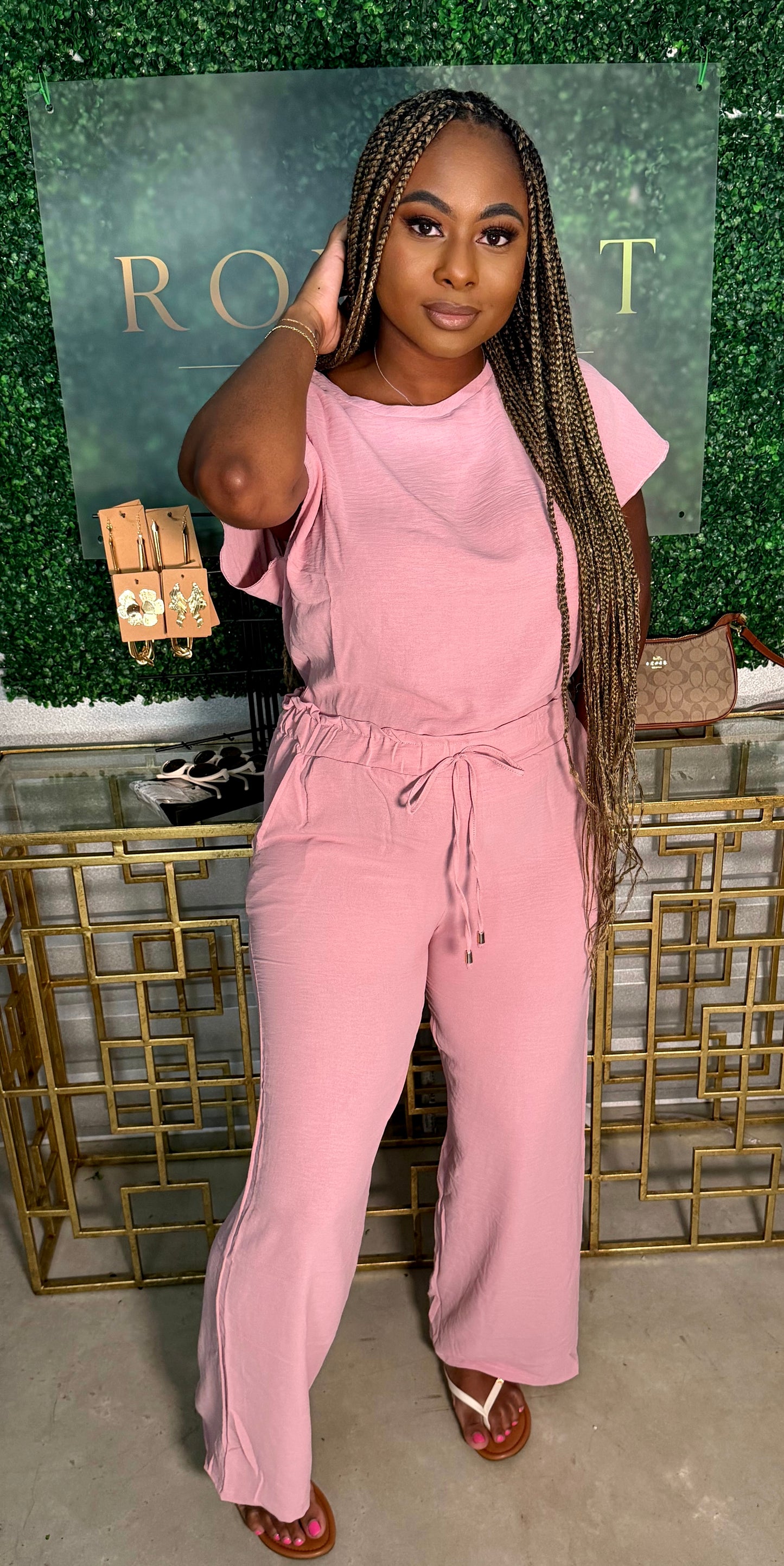 Soft Life Pants Set — Blush