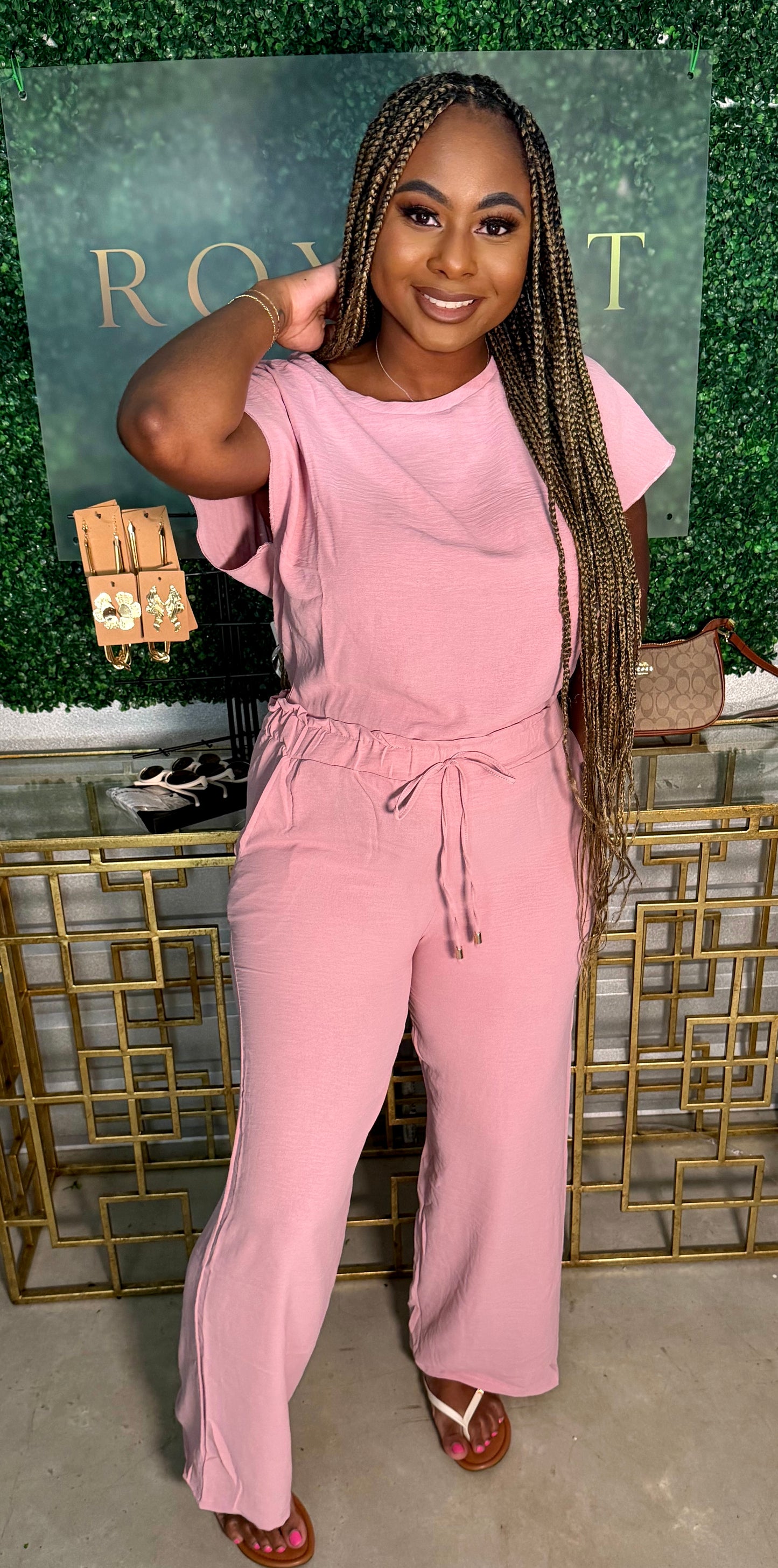 Soft Life Pants Set — Blush