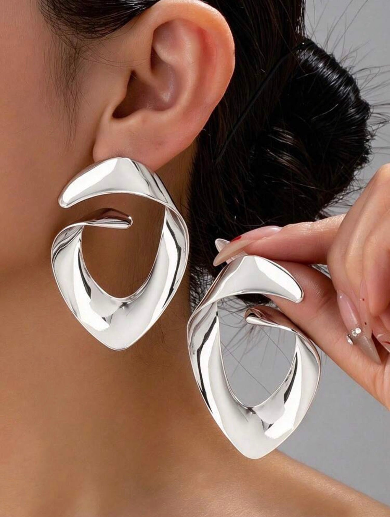 Silver Statement Earrings