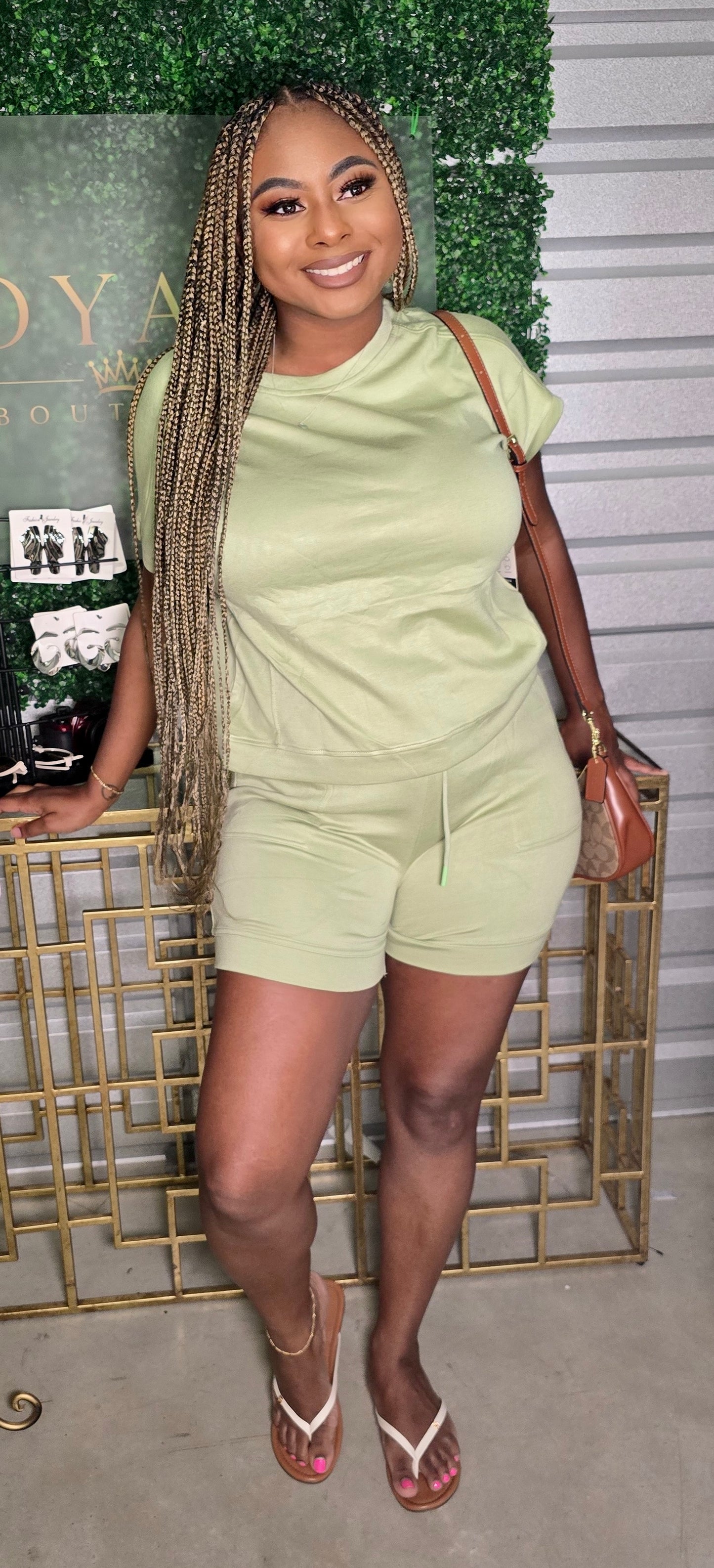 Everyday Ease Short Set — Sage
